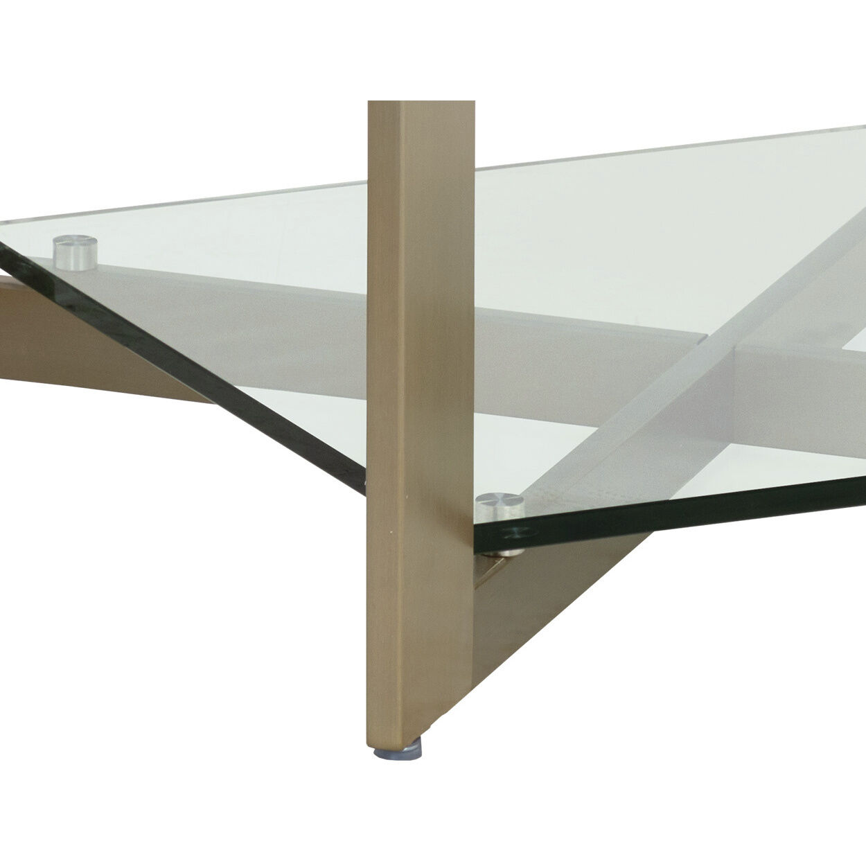 Xavier 23.75 X 23.75 inch Antique Brass Side Table